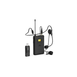 Wireless Microphones for Computer USB Wireless Microphone System for PC and MacHeadset UHF Wireless System with USB ReceiverTransmitterHeadset and