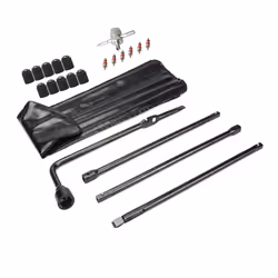 Dr.Roc Spare Tire Tool Kit with Spare Tire Jack Handle and Lug Wrench Spare Tire Kit Compatible with Chevy Silverado Tahoe Av ...