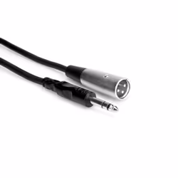 Hosa Technology STX-110M, 6.35mm TRS, Male, XLR (3-pin), Male, 3 m, Black