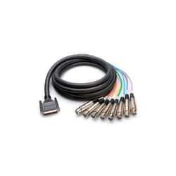 Hosa Technology DTF-803 audio cable 3 m 8 x XLR (3-pin) Black, Multicolour