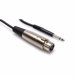 Hosa Technology TTX-103F, XLR (3-pin), Female, 6.35mm TRS, Male, 0.9 m, Black