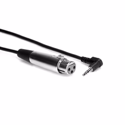 Hosa Technology XVM-110F, XLR (3-pin), Female, 3.5mm TRS, Male, 3 m, Black
