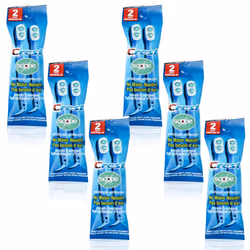 Crest Scope | Mini Brushes-Disposable Toothbrushes with Toothpaste and Pick for Work or Travel (12count 6 Pack (12 Brushes))