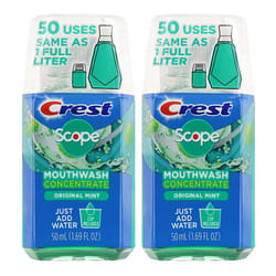 Crest Scope Original Mint Mouthwash Concentrate  50Ml  2Ct