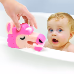 Genuine Fred Bath Biters, Children's Bath Sponge, Llama
