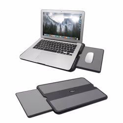 MAX SMART Portable Laptop Lap Pad, Laptop Desk with Retractable Mouse Tray, Anti-Slip Heat Shield Notebook Computer Stand Tab ...