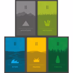 AEG & FlatOut Games | Cascadia: Rolling Hills Roll & Write Puzzly Dice Game | Explore The Pacific Northwest  Build Ecosystems | Ages 10+ | 1-4 Players