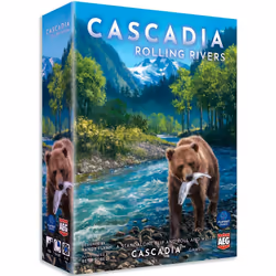 AEG & FlatOut Games | Cascadia:Rolling Rivers Roll & Write Puzzly Dice Game | Explore The Pacific Northwest Build Ecosystems ...