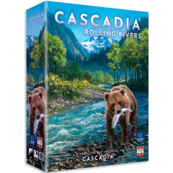 AEG & FlatOut Games | Cascadia:Rolling Rivers Roll & Write Puzzly Dice Game | Explore The Pacific Northwest  Build Ecosystems | Ages 10+ | 1-4 Players