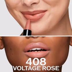 Technosatin gel lipstick #408 voltage rose
