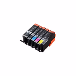 6' x Original Canon Setup Cartridges Set of 6' Ink Cartridges with Chip Ink Cartridges PGI-550' CLI-551' for Canon Pixma Prin ...