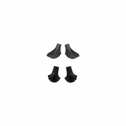 Four Pack of Extra Durable Rubber Replacement Tips Replacement Feet/Paws/Ferrules/Caps for Trekking Poles - Fits All Standard ...