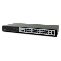 Luxul Wireless XMS-2624P-E network switch Managed L3 Gigabit Ethernet (10/100/1000) Power over Ethernet (PoE) Black, Silver