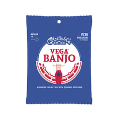 Martin Guitar Vega Banjo Strings V730  Medium-Gauge Nickel-Wound Banjo
