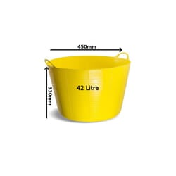 Gorilla Tub Medium 26 Litre - Yellow