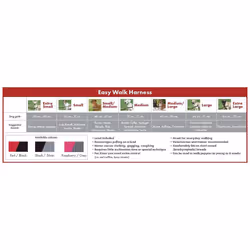 PetSafe Easy Walk Harness & 1.8 Metre Lead for Medium Dogs Non-Pull Collar - Red
