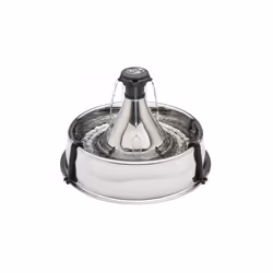 drinking fountain Drinkwell 3,8 litres stainless steel silver 3-part