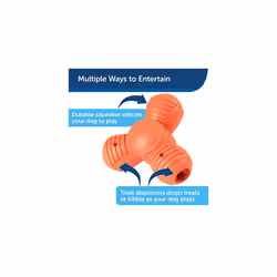 Sportsmen Squeak N Treat Troog Refillable Dog Dispensing Toy, Large