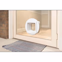 PetSafe Microchip Cat Flap White Easy Program Kitten Gate Door PPA19-16145
