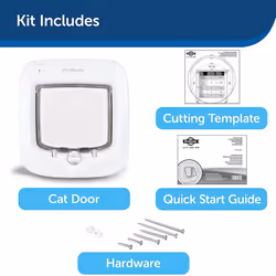 PetSafe Microchip Cat Flap White Easy Program Kitten Gate Door PPA19-16145 - Additional view 7