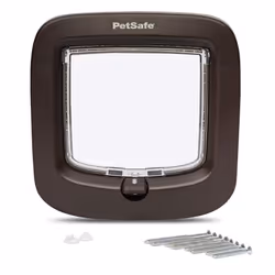 Petsafe Manual 4 Way Locking Cat Flap Brown
