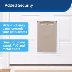 PetSafe Extreme Weather Energy Efficient Aluminium Pet Door for Cats and Dogs â Insulated Flap System â Extra Large (XL)