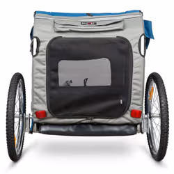PetSafe Dog Bike Trailer Happy Ride L Blue Pet Stroller Cat Dog Bike Tailer
