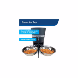 PetSafe 2-Pet Meal Splitter with Bowl  Easily cleaned, BPA-free, Food-grade material  Designed for PetSafe Smart Feed and Healthy Pet Simply Fe