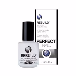 Rebuild Perfect Nail Nail Treatment | Strengthening Nail Treatment & Nail Hardener, Nail Base Coat Nail Strengthener for Dama ...