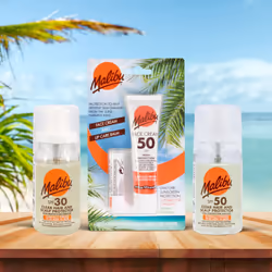 Sun SPF 50 Face Cream and SPF 30 Lip Balm Duo, High Protection Sun Cream, Water Resistant, Vitamin Enriched, 2 pack