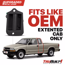 TRUBUILT1 AUTOMOTIVE Interior Third Door Handle | Upgraded Metal | Compatible with Chevy 1996-2003 S-10  Rear Left Inside Third Door  Also Fits GMC So