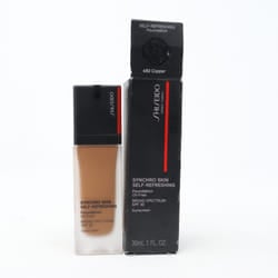 Shiseido Synchro Skin Self-Refreshing Foundation  1.0oz/30ml New With Box - 450 Copper