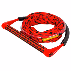 O'Brien 4 Section Poly E Wake Surf Rope Combo  Red
