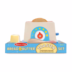 Melissa & Doug Bread & Butter Toaster Set (9 pcs)