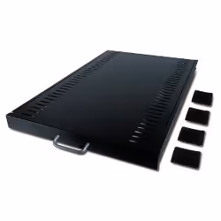 APC Sliding Shelf 100lbs/45.5kg Black, Rack shelf, Metal, Black, 13.2 kg