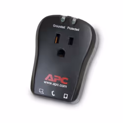 APC SurgeArrest Notebook, 320 J, 1 AC outlet(s), 120 V, 50 - 60 Hz, 40 dB, 80 g
