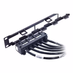 APC 60ft Cat6 UTP, 6x RJ-45 - 6x RJ-45 networking cable Black 18.29 m U/UTP (UTP) - Additional view 5