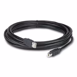 APC NetBotz USB Latching Cable, LSZH, 5m, 5.00 m, USB A, USB B, Male/Male, Black