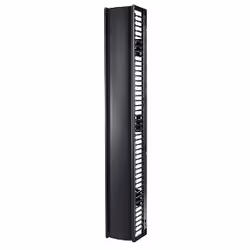 APC Valueline, Vertical Cable Manager for 2 & 4 Post Racks, 84"H X 12"W, Single-Sided with Door, Cable management panel, Blac ...