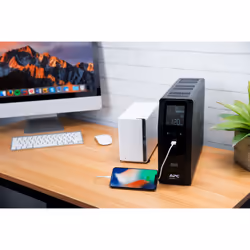 APC Back-UPS Pro, 1200VA/720W, Tower, 230V, 8x IEC C13 outlets, Sine Wave, AVR, USB Type A + C ports, LCD, User Replaceable Battery - Additional view 7