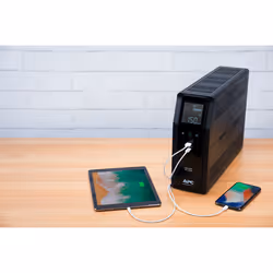 APC Back-UPS Pro, 1600VA/960W, Tower, 230V, 8x IEC C13 outlets, Sine Wave, AVR, USB Type A + C ports, LCD, User Replaceable Battery - Additional view 5