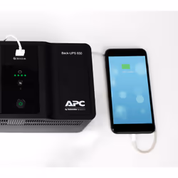 APC Back-UPS 650VA 230V 1 USB charging port - (Offline-) USV uninterruptible power supply (UPS) Standby (Offline) 0.65 kVA 400 W 8 AC outlet(s) - Additional view 6
