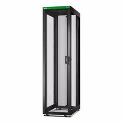APC Easy Rack, 48U, Black, With Roof, Castors, Feet, 4 Brackets, and Bottom, No Side Panels, 2258H x 600W x 1000D mm, Freesta ...