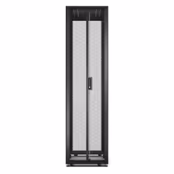APC Easy Rack, 48U, Black, With Roof, Castors, Feet, 4 Brackets, and Bottom, No Side Panels, 2258H x 600W x 1000D mm