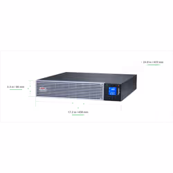 APC Easy UPS On-Line, 3kVA, Lithium-ion, Rack/Tower 2U, 230V, 6 IEC C13 + 1 IEC C19 outlets, Intelligent Card Slot, W/ rail kit - Additional view 5