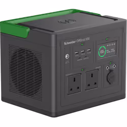 APC SE OffGrid Portable Power Station 500 - Li-Ion battery, LCD, 2x UK outlets, 3x USB-A, 2x USB-C, 3x 12V, wireless charger - Additional view 2