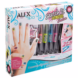 ALEX Toys Sketch It Nail Pens Salon Girls Fashion Activity  Sketch and Paint  Create Long Lasting Looks with Beautiful Nail P ...