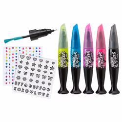 ALEX Toys Sketch It Nail Pens Salon Girls Fashion Activity  Sketch and Paint  Create Long Lasting Looks with Beautiful Nail Polish  For Ages 8 and up