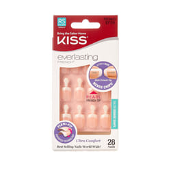 Everlasting Real Short Length French Nails, Pearl White Tip