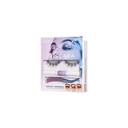 KISS Falscara DIY Lash Extension Starter Kit With 10 Eyelash Lengthening Wisps, Applicator and Bond & Seal â Artificial Featherlight Synthetic
